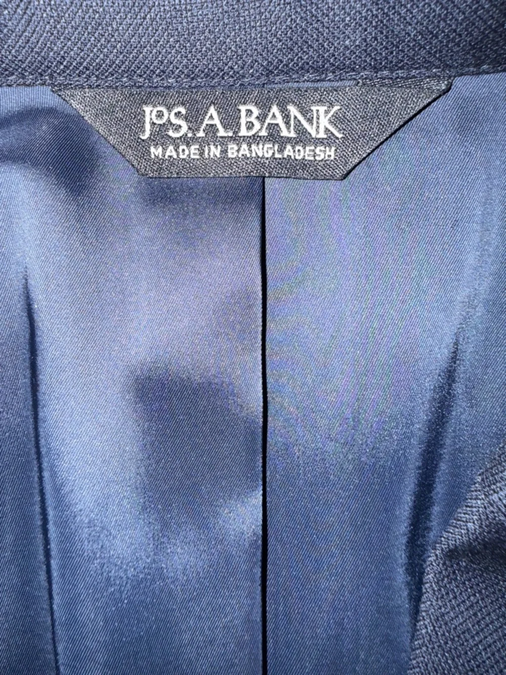 Jos. A. Bank Men's Navy Suit Jacket 40 Single-Breasted Notch Lapel‎ Two-Button